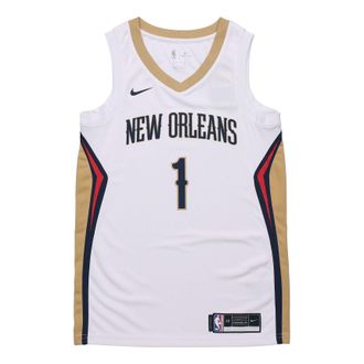 Nike NBA SW Fan Edition 20 Season New Orleans Pelicans Zion 1 Jersey White CW3601-107