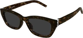 Saint Laurent Dames, Accessoires, Bruin, Maat: 55 MM Nylon