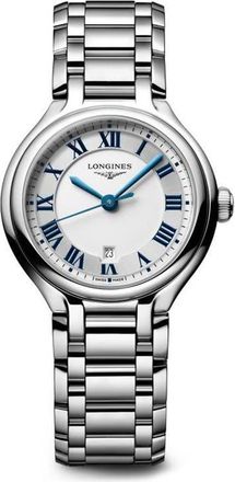 Longines PrimaLuna Bracelet Watch, 30mm in Silver at Nordstrom