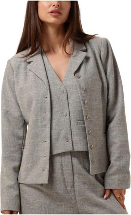 Modstr&ouml;m Chique Gilet Kieramd Vest - Dames - Blazers - Grijs - M - Jassen