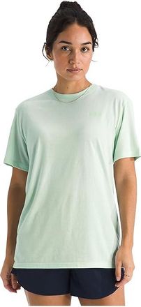 The North Face Short Sleeve Tri-Blend T-Shirts Womens Short Sleeve Pullover Opal Frost White Heather : 3XL, Cotton/Lyocell/Polyester
