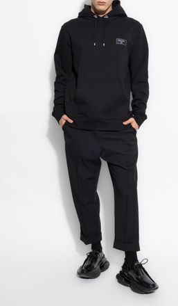Balmain Hoodie, Mens, Black