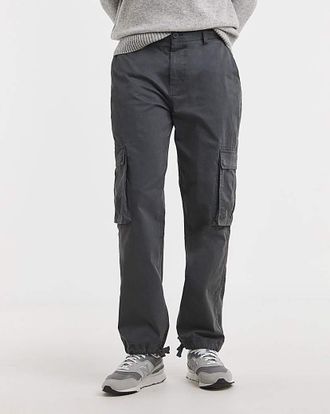 Jacamo Loose Fit Garment Dyed Cargo