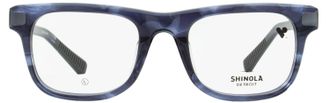 Shinola SH15002 Modified Rectangle Acetate Eyeglasses - Blue