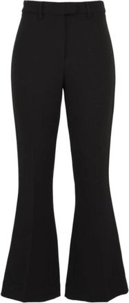 L'autre Chose Zwarte broek voor dames - Dames - Wijde Broeken - Zwart - S - Broeken