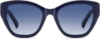 Kate Spade New York yolanda 51mm gradient cat eye sunglasses in Blue/dark Blue at Nordstrom