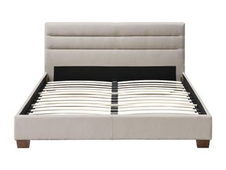 VENTE-UNIQUE.COM Base de cama tela beige