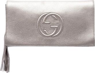 Gucci Pre-owned Gucci Metallic Calfskin Soho Disco Clutch Ladies 7HT559VBZ8YWIZY0