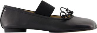 Maison Margiela Ballerinas - MM6 Maison Margiela - Leather - Black