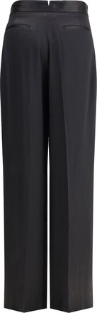 SA SU PHI Womens Bogart Pants Black Silk; Polyester Trousers