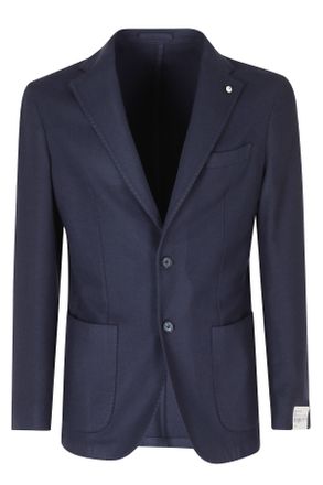 L.B.M. 1911 Single-Breasted Cotton Jacket With Jeweled Lapel Detail