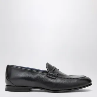 Rolando Sturlini Mocassino Savio blu navy in pelle