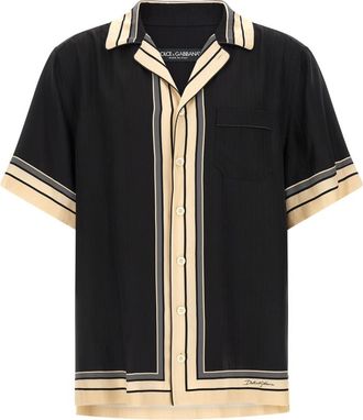 Dolce & Gabbana Black Hawaii Shirt