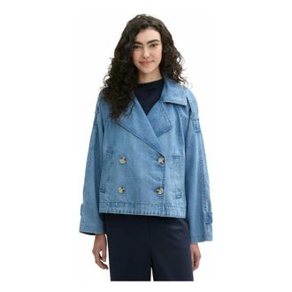 Tom Tailor Dames, Jassen, Blauw, Maat: XL Denim