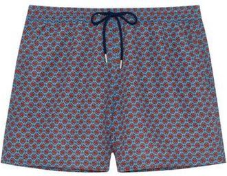 HOM Anglet Beach Boxer in Turquoise Print at Nordstrom, Size Xx-Large