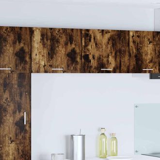 vidaXL Vidaxl Armadio Pensile Rovere Affumicato E Bianco 50 X 31 X 40 Cm