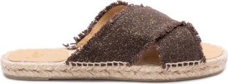 Castaner Brown Textured Palmera Espadrilles