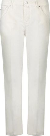 Jacob Cohen Rechte broek - Heren - Straight fit broeken - Wit - W34 - Broeken