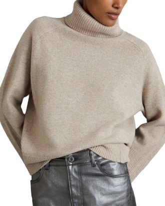 Reiss Eliza Wool & Cashmere-Blend Roll Neck Jumper