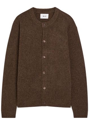 Nn.07 Jasper Wool-blend Cardigan - Brown - Xxl