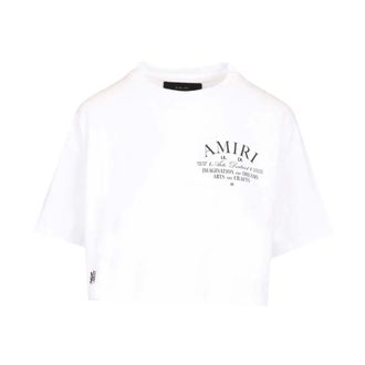 Amiri Arts District Cropped Tee - female - Amiri - T-Shirts - White - M - Tops