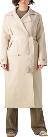 Notre-V Beige Lange Jas voor Vrouwen - Dames - Trenchcoats - Beige - XL - Jassen