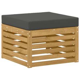 vidaXL Reposapi&eacute;s De Exterior Madera De Acacia S&oacute;lida Blanco Vidaxl