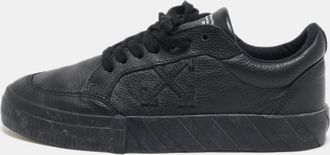 Off-white Black Leather Vulcanized Low Top Sneakers