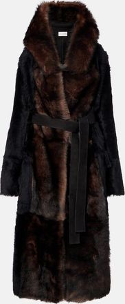 Altuzarra Geoff shearling wrap coat