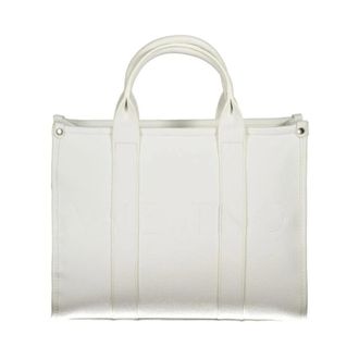 Valentino Tote Bags, female, White, Size: ONE SIZE Tote Bag Embossed Logo