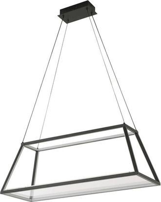 Lucande Lucande Lámpara colgante Mensola en Negro de Aluminio