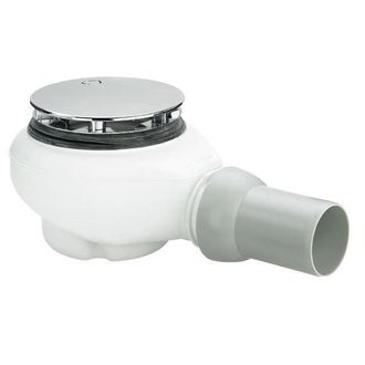 Villeroy & Boch Tempoplex Plus douchebakafvoer v douchebak - met gat 90mm chroom