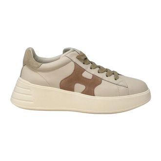 Hogan Sneakers, female, White, Size: 8 1/2 US Rebel H562 Allacciato H