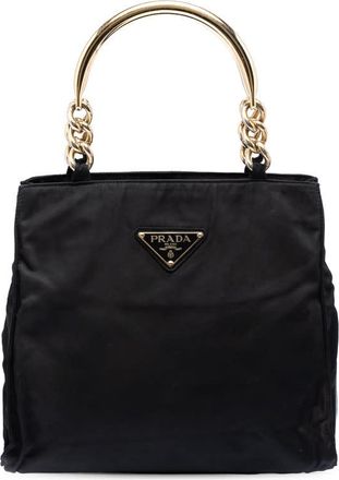 Prada Pre-owned Prada Tessuto Metal Handle Bag Ladies 92672WQK8FBQ2I1K
