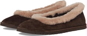 UGG Zora Ballet Flat Womens Shoes Dusted Cocoa : 9 B - Medium, Suede