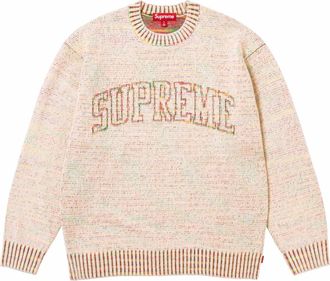 SUPREME Contrast Arc Sweater Beige SUP-SS24-078