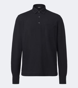 Ermenegildo Zegna Cotton piqu&eacute; polo shirt