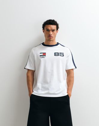 Tommy Hilfiger World Cup - T-shirt comoda bianca-Bianco