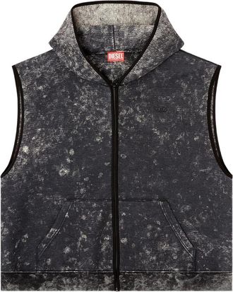 Diesel Gebreide Vest - Heren - Bodywarmers - Zwart - XL - Katoen - Jassen
