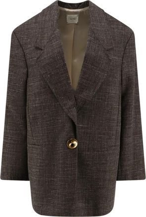 Alysi M&eacute;lange Tailored Blazer - Dames - Blazers - Bruin - XS - Wol - Jassen