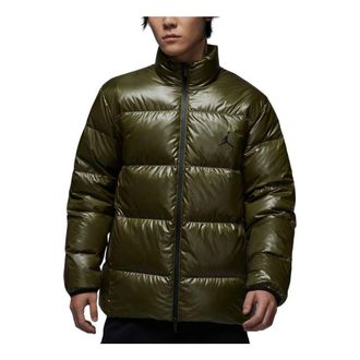 Air Jordan Flight Down Puffer Jacket Asia Sizing Medium Olive FV7272-222
