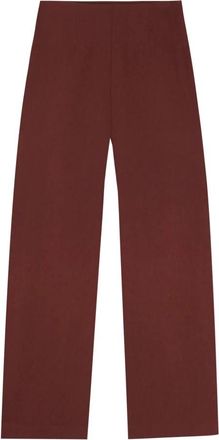Cortana Margot Straight Broeken - Dames - Straight fit broeken - Rood - S - Wol - Broeken