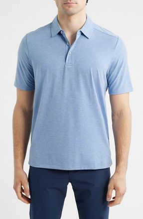 Johnston & Murphy XC Apex Performance Polo in Blue Heather at Nordstrom, Size Xx-Large
