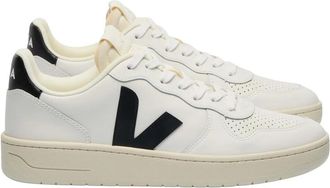Veja Sneakers, female, White, Size: 9 US V-10 Leather Sneaker