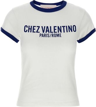 Valentino Blue Chez Valentino T-shirt