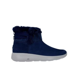 Skechers On-The-Go City 2-Cozy Vibe Blue Suede Winter Boot HAWK2341