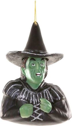Cody Foster & Co. Wicked Witch of The West Glass Ornament in Black/Green Multi at Nordstrom