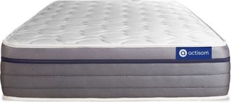 Actisom Colchón blanco con muelles ensacados y espuma viscoelástica 90 x 190