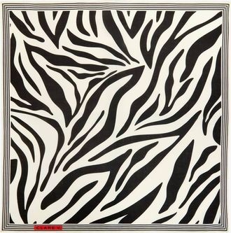 Clare Vivier Womens Bandana Scarf In Cream/black