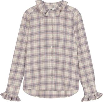 APOF Andrea Blouse - Dames - Blouses - Blauw - S - Katoen - Overhemden